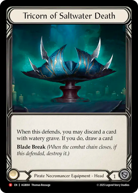 Tricorn of Saltwater Death AGB004 (Armory Deck: Gravy Bones)  - Rainbow Foil