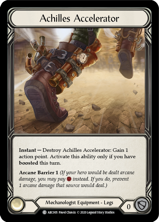 Achilles Accelerator ARC005 (Arcane Rising)  - Unlimited Edition Rainbow Foil