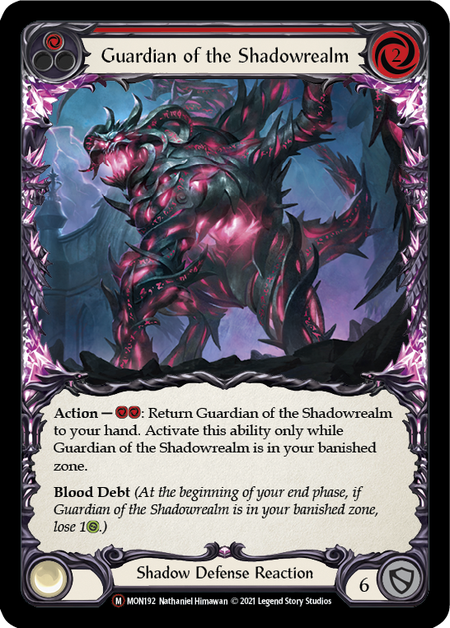 Guardian of the Shadowrealm MON192 (Monarch)  - Unlimited Edition Normal