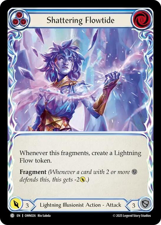 Shattering Flowtide OMN026 (Omens of the Third Age)  - Rainbow Foil