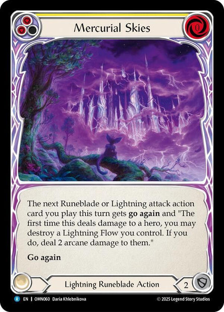 Mercurial Skies OMN060 (Omens of the Third Age)  - Rainbow Foil