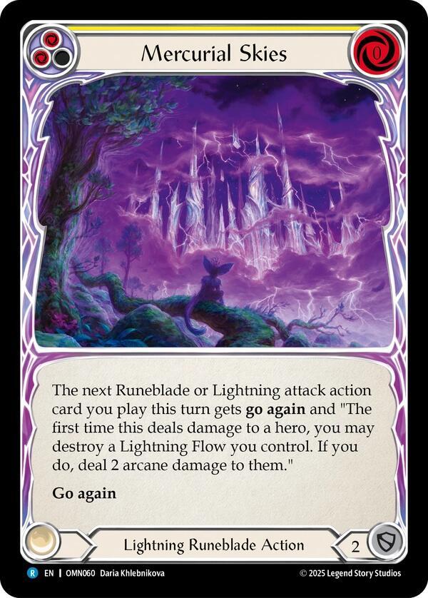 Mercurial Skies OMN060 (Omens of the Third Age)  - Rainbow Foil