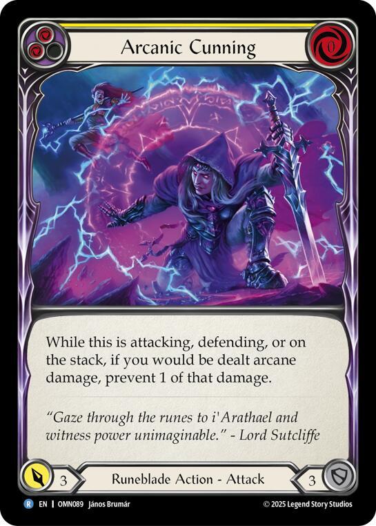 Arcanic Cunning OMN089 (Omens of the Third Age)  - Rainbow Foil