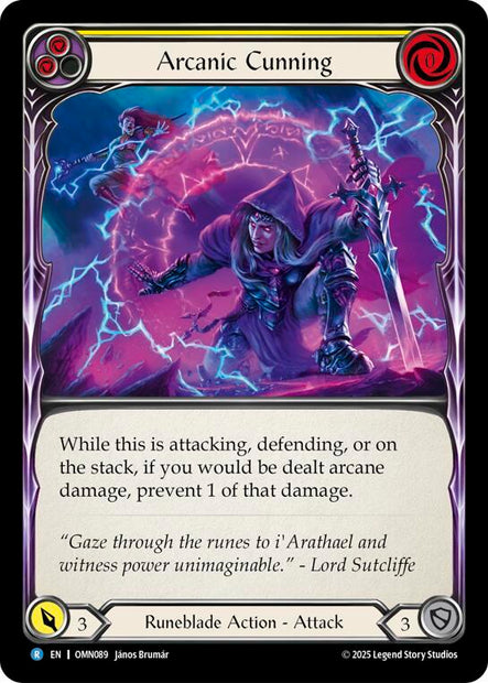 Arcanic Cunning OMN089 (Omens of the Third Age)  - Rainbow Foil