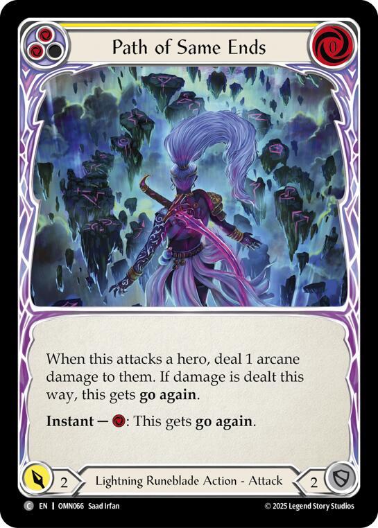 Path of Same Ends OMN066 (Omens of the Third Age)  - Rainbow Foil