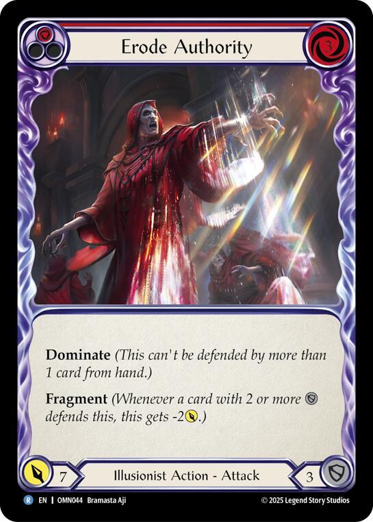 Erode Authority OMN044 (Omens of the Third Age)  - Rainbow Foil