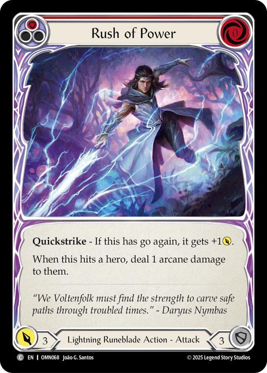Rush Of Power OMN068 (Omens of the Third Age)  - Rainbow Foil