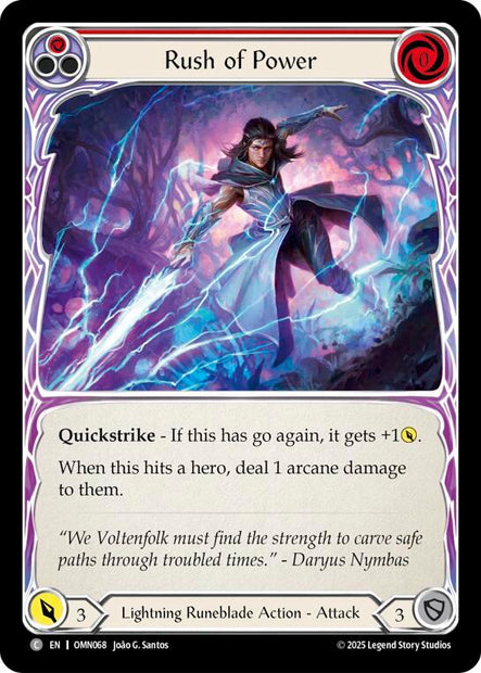 Rush Of Power OMN068 (Omens of the Third Age)  - Rainbow Foil