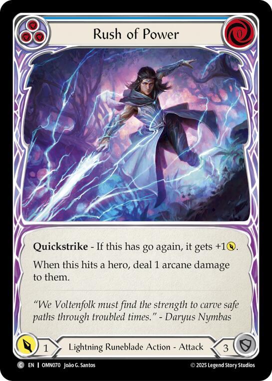 Rush Of Power OMN070 (Omens of the Third Age)  - Rainbow Foil