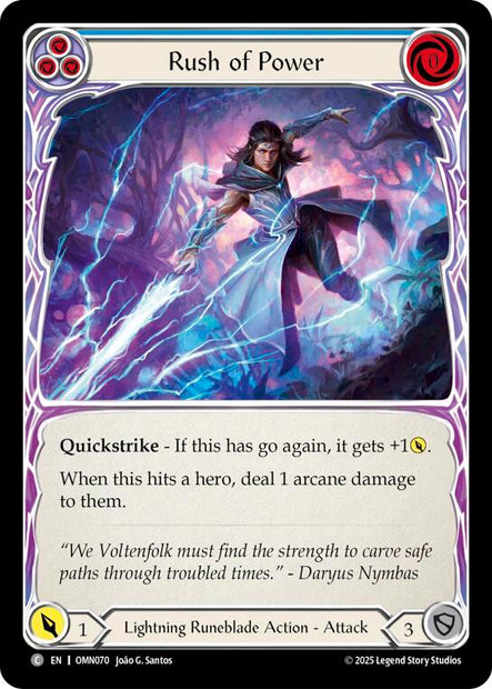 Rush Of Power OMN070 (Omens of the Third Age)  - Rainbow Foil