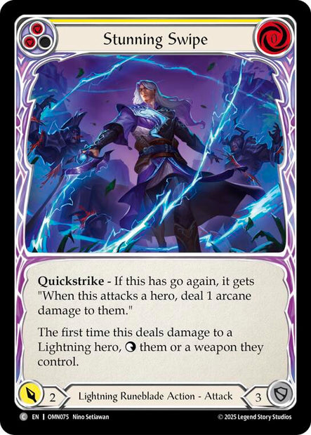 Stunning Swipe OMN075 (Omens of the Third Age)  - Rainbow Foil