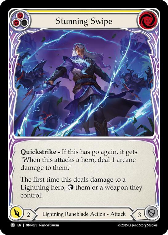 Stunning Swipe OMN075 (Omens of the Third Age)  - Rainbow Foil
