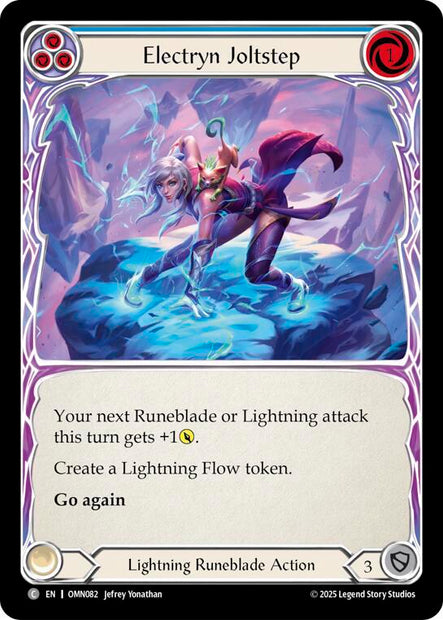 Electryn Joltstep OMN082 (Omens of the Third Age)  - Rainbow Foil