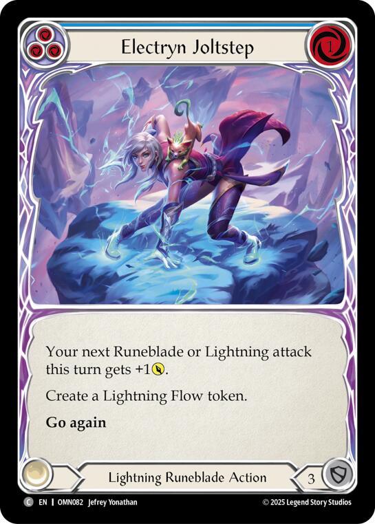 Electryn Joltstep OMN082 (Omens of the Third Age)  - Rainbow Foil