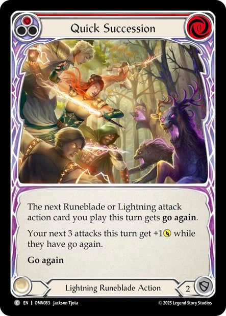 Quick Succession OMN083 (Omens of the Third Age)  - Rainbow Foil