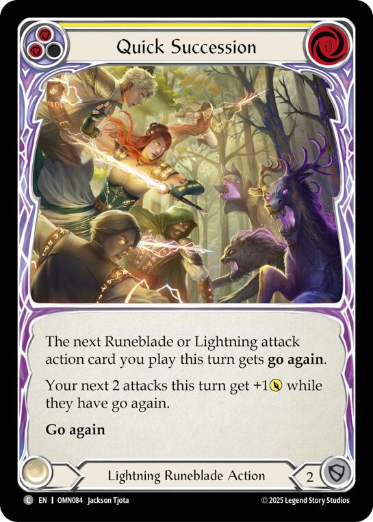 Quick Succession OMN084 (Omens of the Third Age)  - Rainbow Foil