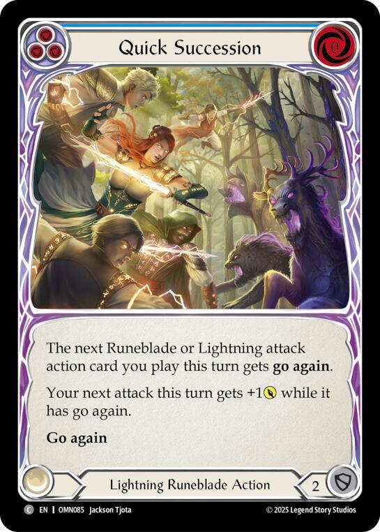 Quick Succession OMN085 (Omens of the Third Age)  - Rainbow Foil