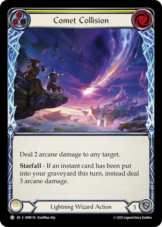 Comet Collision OMN110 (Omens of the Third Age)  - Rainbow Foil