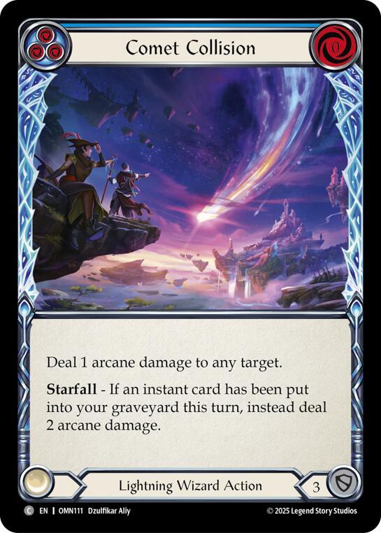 Comet Collision OMN111 (Omens of the Third Age)  - Rainbow Foil