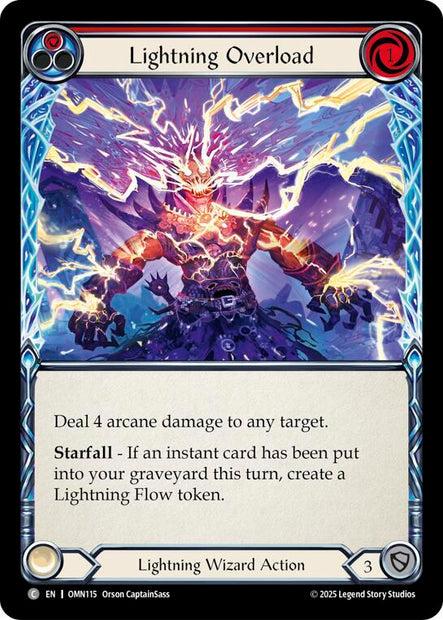 Lightning Overload OMN115 (Omens of the Third Age)  - Rainbow Foil