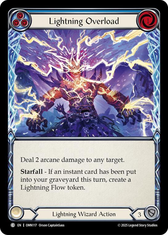 Lightning Overload OMN117 (Omens of the Third Age)  - Rainbow Foil
