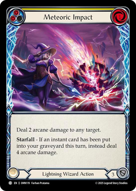 Meteoric Impact OMN119 (Omens of the Third Age)  - Rainbow Foil