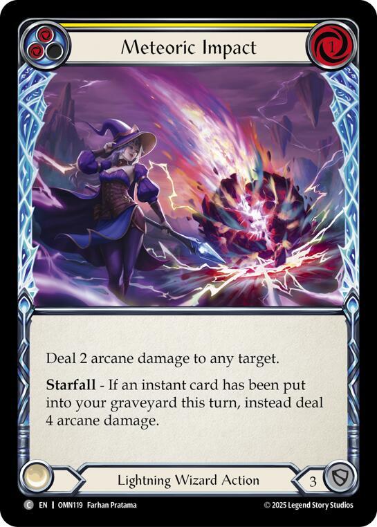 Meteoric Impact OMN119 (Omens of the Third Age)  - Rainbow Foil