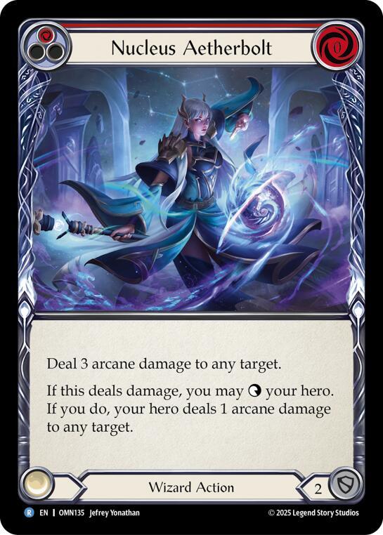 Nucleus Aetherbolt OMN135 (Omens of the Third Age)  - Rainbow Foil