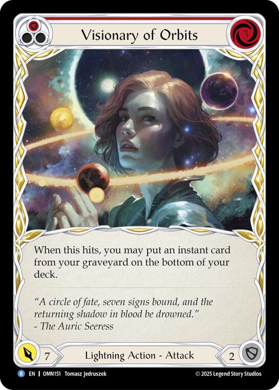 Visionary Of Orbits OMN151 (Omens of the Third Age)  - Rainbow Foil