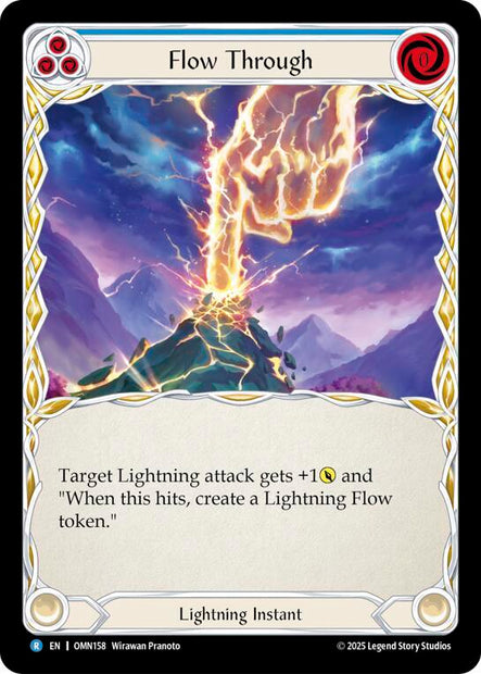 Flow Through OMN158 (Omens of the Third Age)  - Rainbow Foil