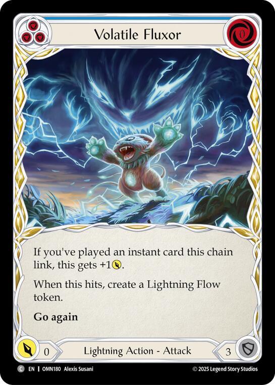 Volatile Fluxor OMN180 (Omens of the Third Age)  - Rainbow Foil