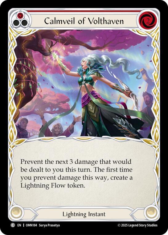 Calmveil Of Volthaven OMN184 (Omens of the Third Age)  - Rainbow Foil