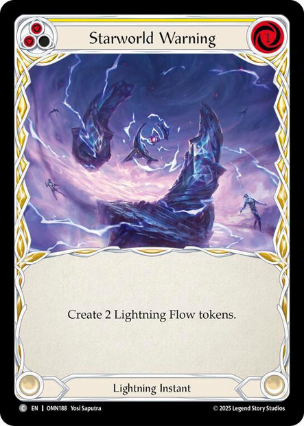 Starworld Warning OMN188 (Omens of the Third Age)  - Rainbow Foil