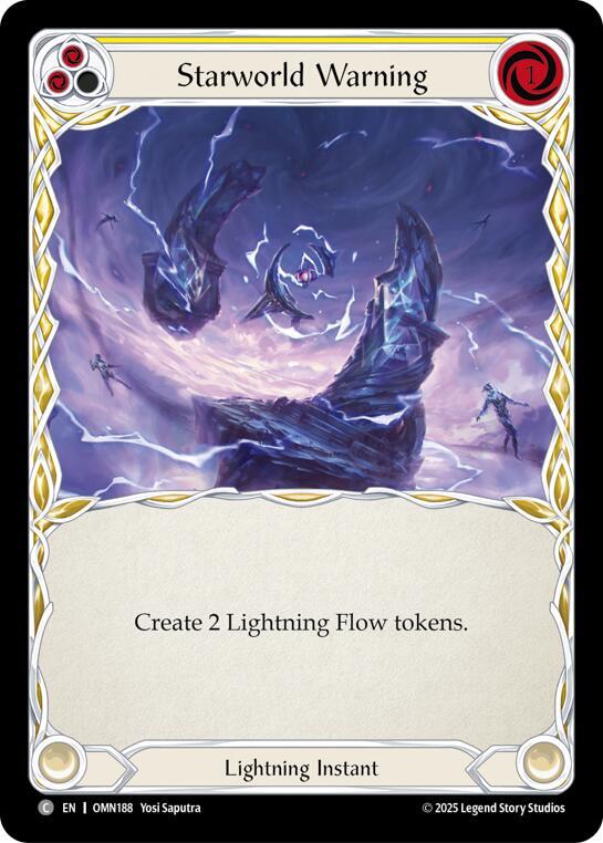 Starworld Warning OMN188 (Omens of the Third Age)  - Rainbow Foil