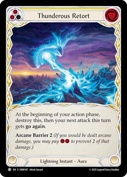 Thunderous Retort OMN197 (Omens of the Third Age)  - Rainbow Foil