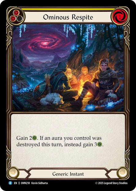 Ominous Respite OMN218 (Omens of the Third Age)  - Rainbow Foil