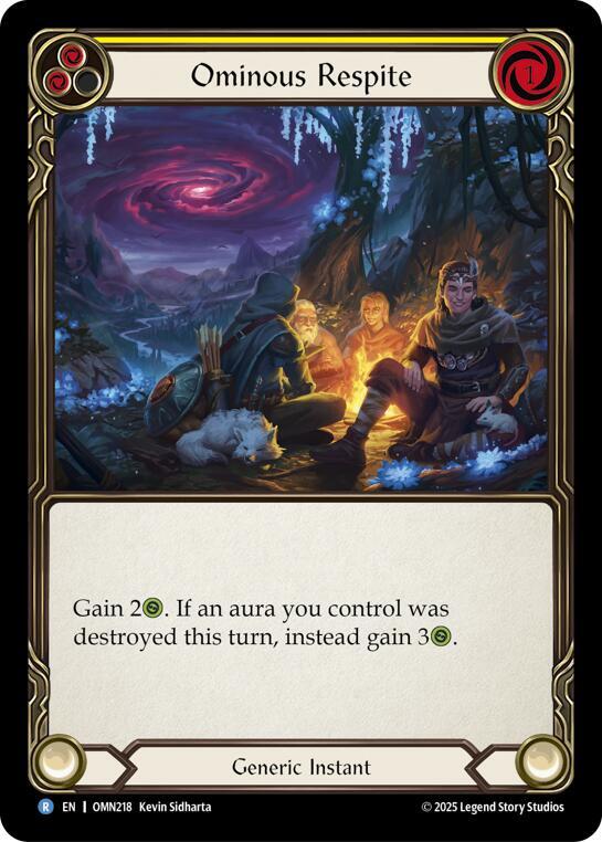 Ominous Respite OMN218 (Omens of the Third Age)  - Rainbow Foil
