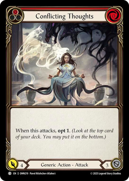 Conflicting Thoughts OMN219 (Omens of the Third Age)  - Rainbow Foil