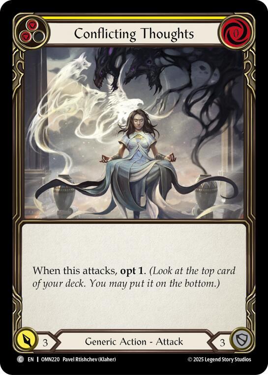 Conflicting Thoughts OMN220 (Omens of the Third Age)  - Rainbow Foil