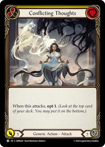 Conflicting Thoughts OMN220 (Omens of the Third Age)  - Rainbow Foil