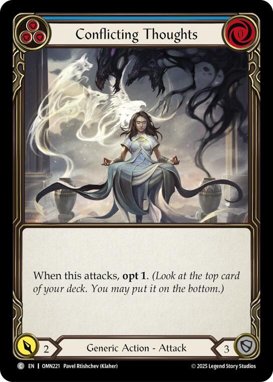 Conflicting Thoughts OMN221 (Omens of the Third Age)  - Rainbow Foil