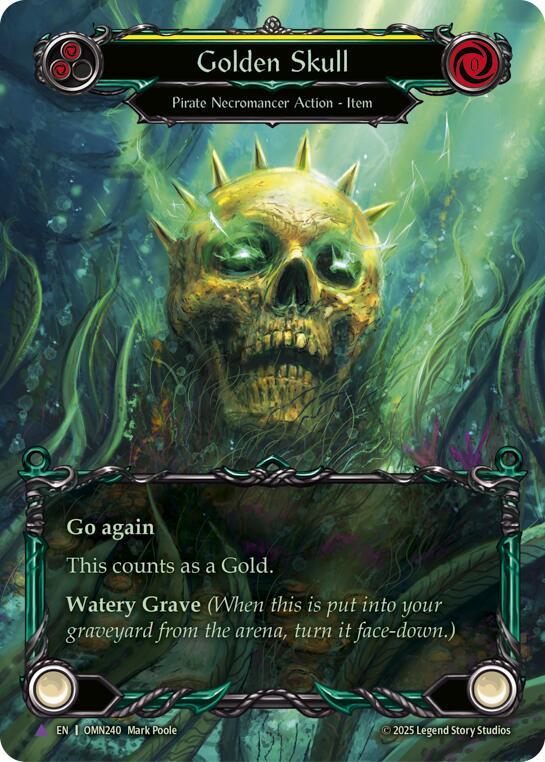 Golden Skull OMN240 (Omens of the Third Age)  - Cold Foil