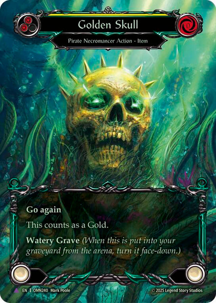 Golden Skull OMN240 (Omens of the Third Age)  - Cold Foil