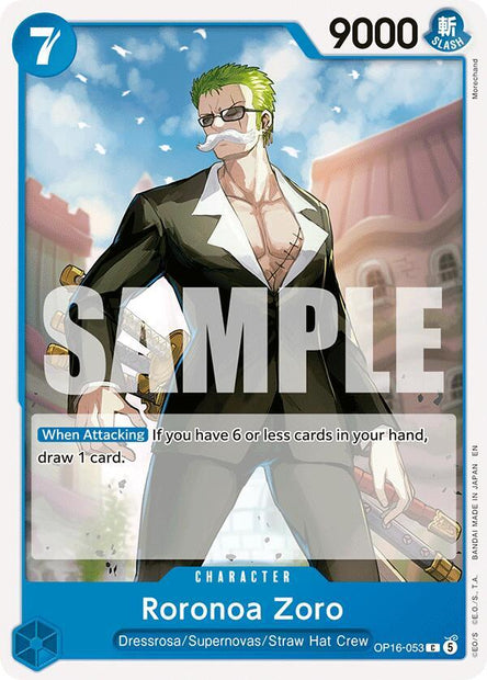 Roronoa Zoro OP16-053 (The Time of Battle) 