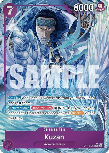 Kuzan OP16-063 (The Time of Battle)  - Alternate Art Foil