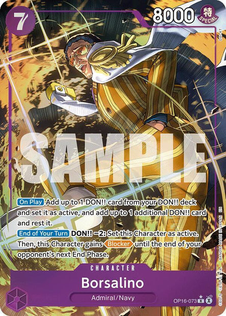 Borsalino OP16-073 (The Time of Battle)  - Alternate Art Foil