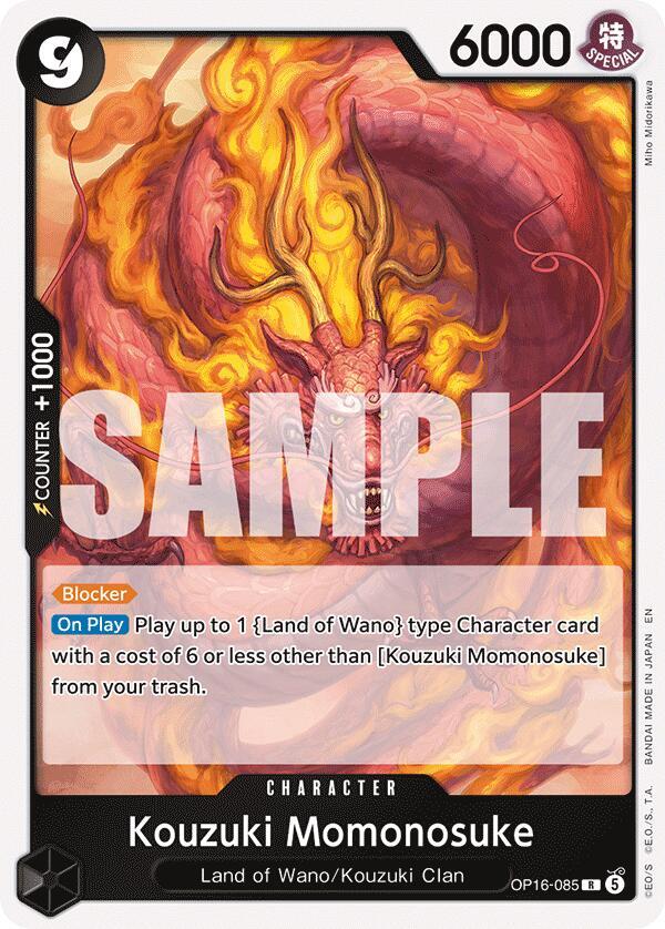 Kouzuki Momonosuke OP16-085 (The Time of Battle)  - Foil