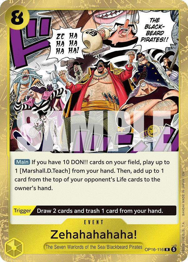 Zehahahahaha! OP16-116 (The Time of Battle)  - Foil