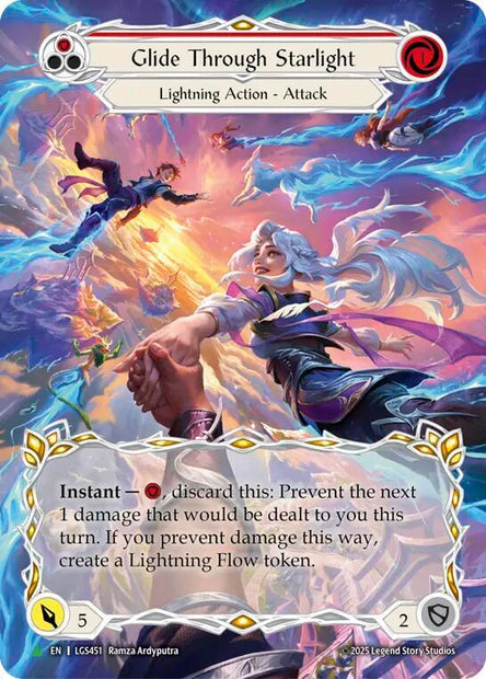 Glide Through Starlight LGS451 (Flesh and Blood: Promo Cards)  - Cold Foil