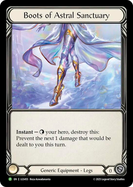 Boots Of Astral Sanctuary LGS455 (Flesh and Blood: Promo Cards)  - Cold Foil